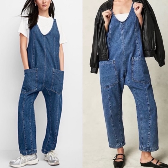 Free People Pants - Free People We the Free High Roller Jumpsuit Size Medium